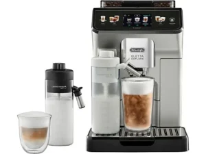 Macchina da caffè superautomatica - De'Longhi Eletta Explore Cold Brew ECAM450.65.S, Macinacaffè integrato, Touch, Bevande fredde e calde, 1450W, 19bar, Argento