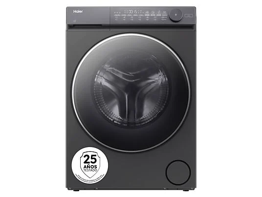 Lavasciuga - Haier HWD90BP14367GTUS, 9 kg/5 kg, Inverter, 1400rpm, Flexy Time, Ciclo Allergy Care, Capi per neonati, Inox